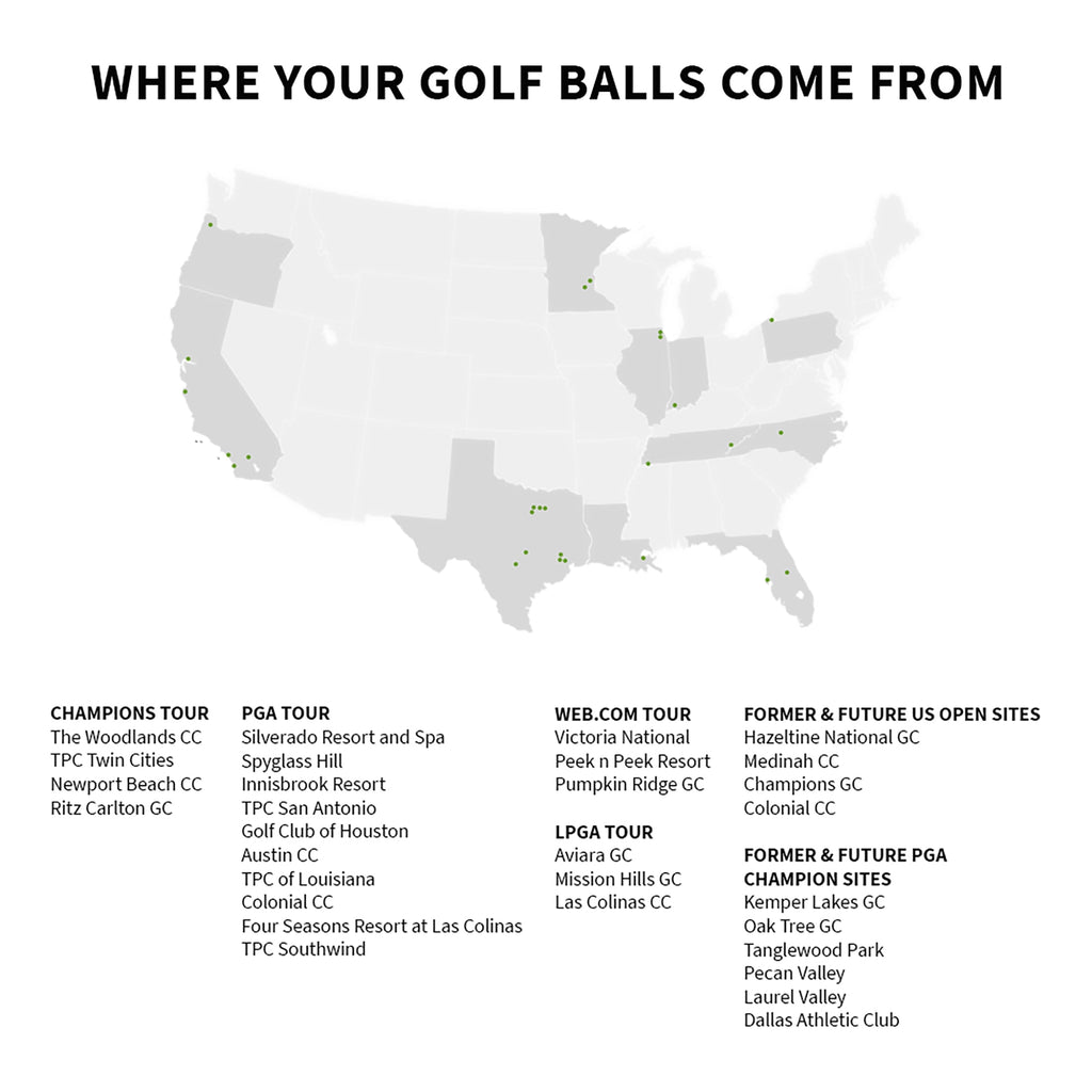 Reload Golf Balls, Golf Balls, near Mint, 4A, AAAA Quality, 48 Pack, White